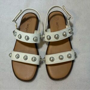 Girls White Sandals Size 12